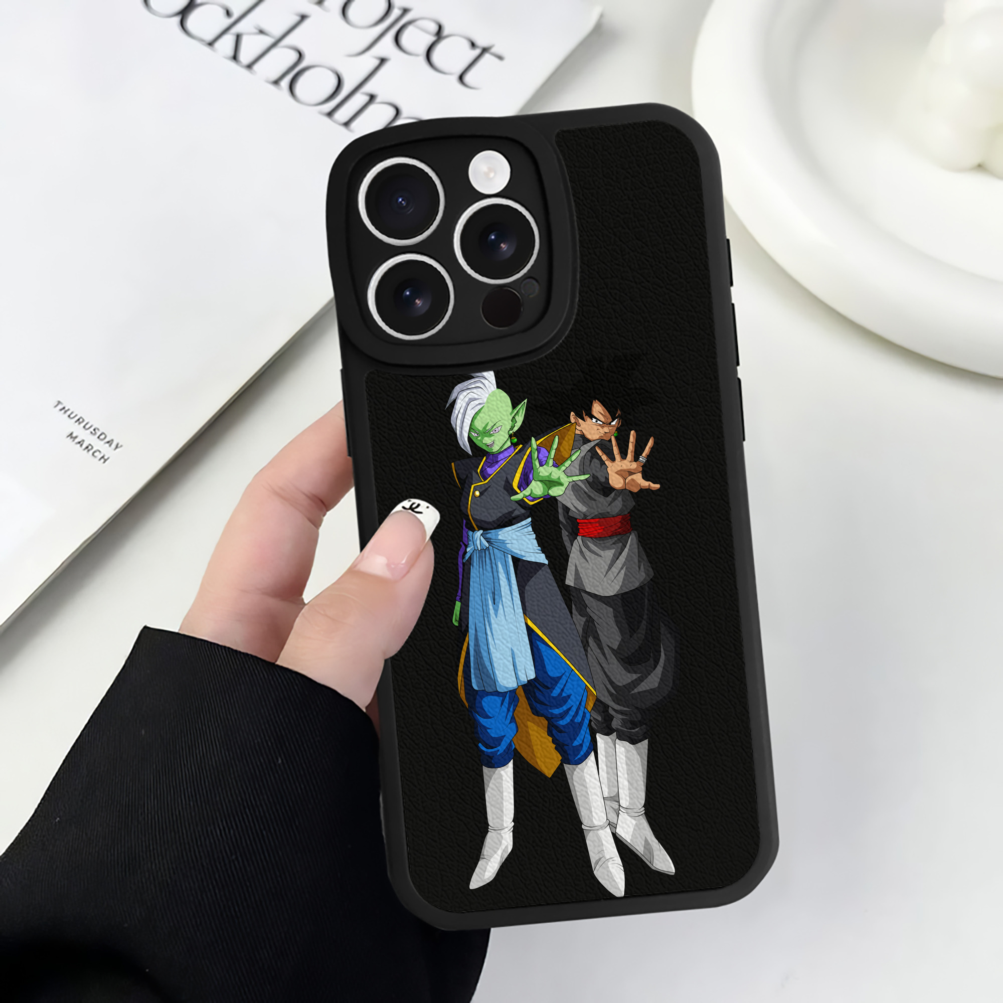 （画像用） ドラゴンボール DRAGON BALL 【iPhone 16シリーズ対応】シリコンスマホケース（レザー調） 材質：シリコン